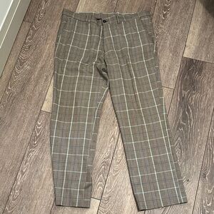 Galvin Green PGA Sweden Brown Plaid Pants 38/33